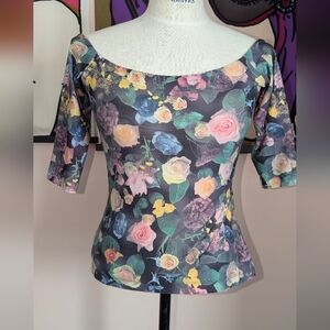 Betsey Johnson Multicolor Floral Blouse